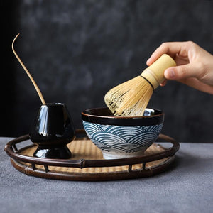 Discover Japanese ceramic matcha set with a natural bamboo whisk Botana RX . Shop Perfumarie